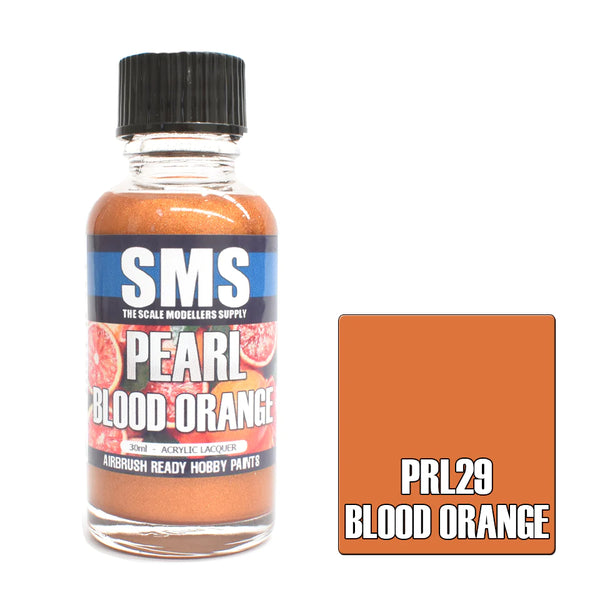 SMS PAINTS PRL29 BLOOD ORANGE ACRYLIC LAQUER PAINT 30ML