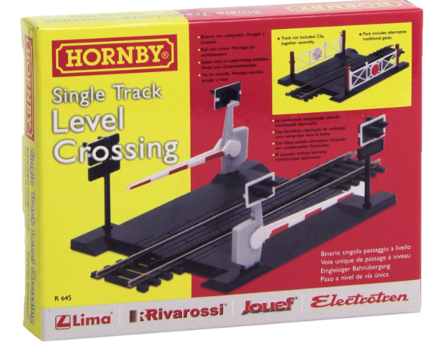 HORNBY R645 SINGLE TRACK LEVEL CROSSING