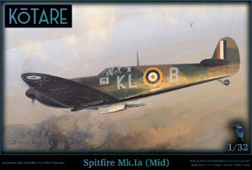 KOTARE K32001 SPITFIRE MK.IA (MID PRODUCTION) PLASTIC MODEL KIT