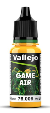 VALLEJO GAME AIR 76.006 SUN YELLOW (10) ACRYLIC AIRBRUSH PAINT 17ML