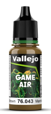 VALLEJO  GAME AIR 76.043 BEASTY BROWN (43) ACRYLIC AIRBRUSH PAINT 17ML
