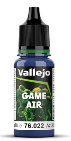 VALLEJO 76.022 GAME AIR ULTRAMARINE BLUE (22) ACRYLIC AIRBRUSH PAINT 17ML