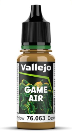 VALLEJO GAME AIR 76.063 DESERT YELLOW (39) ACRYLIC AIRBRUSH PAINT 17ML
