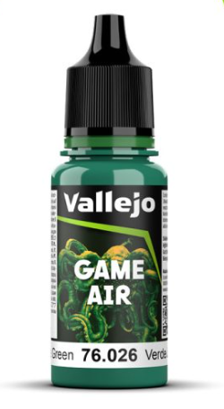 VALLEJO GAME AIR 76.026 JADE GREEN (31) ACRYLIC AIRBRUSH PAINT 17ML