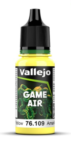 VALLEJO GAME AIR 76.109 TOXIC YELLOW (8) ACRYLIC AIRBRUSH PAINT 17ML