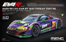 MENG 1/24 AUDI R8 LMS EVA RT TEST TYPE-01 TSRT R8 PLASTIC MODEL KIT