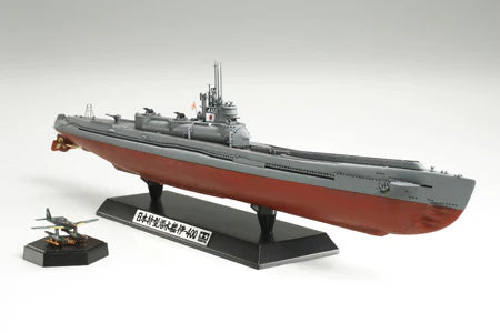 TAMIYA 78019 IMPERIAL JAPANESE NAVY SUBMARINE I-400 AND AICHI M6A1 SEAPLANE 1/350 SCALE POLASTIC MODEL KIT SHIP