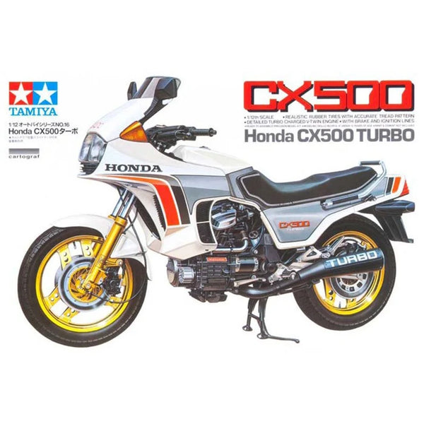 TAMIYA 14016 HONDA CX500 TURBO 1/12 MOTORCYCLE SERIES PLASTIC MODEL KIT