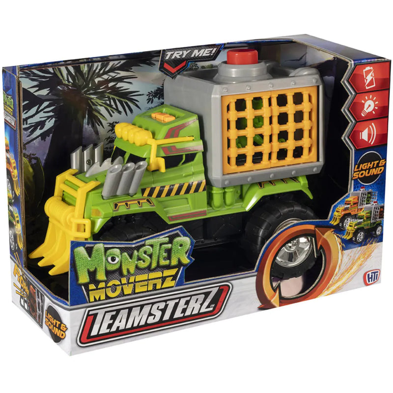 TEAMSTERZ MONSTER MOVERZ DINO ESCAPE LIGHT AND SOUND - GREEN