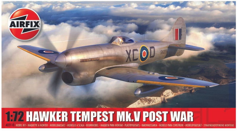 AIRFIX A02110 HAWKER TEMPEST MKV POST WAR FIGHTER 1946 1/72 PLASTIC MODEL KIT