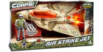 THE CORPS AIR STRIKE JET FIGHTER LIGHT AND SOUND ACTION VEHICLE