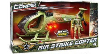 THE CORPS AIR STRIKE HELICOPTER LIGHT AND SOUND ACTION VEHICLE