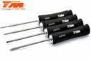 TEAM MAGIC 117057A 4 PIECE RC TOOL SET METRIC 1.5MM, 2MM, 2.5MM, 3MM ALLEN DRIVER SET