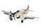 TOP RC 800MM WINGSPAN A1 SKYRAIDER PNP PLUG AND PLAY RC AIRCRAFT WITH FLIGHT STABILIZER - WHITE