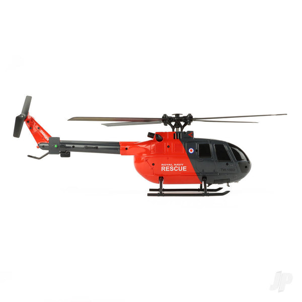 TWISTER 1002GR  BO-105 SCALE  GREY RED 250 FLYBARLESS HELICOPTER WITH 6 AXIS STABILISATION AND ALTITUDE HOLD