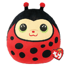 TY SQUISHY BEANIES IZZY LADY BUG 25CM SQUISH PLUSH