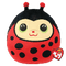 TY SQUISHY BEANIES IZZY LADY BUG 25CM SQUISH PLUSH