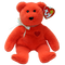 TY BEANIE BABIES VALENTINO II BEAR WITH HEART REGULAR PLUSH