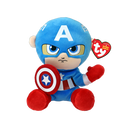 TY ORIGINAL BEANIE BABIES MARVEL CAPTAIN AMERICA REGULAR SOFT PLUSH