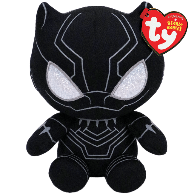 TY ORIGINAL BEANIE BABIES MARVEL BLACK PANTHER REGULAR PLUSH