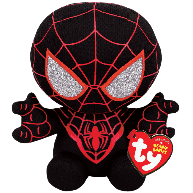 TY ORIGINAL BEANIE BABIES MARVEL SPIDER-MAN MILES MORALES REGULAR PLUSH