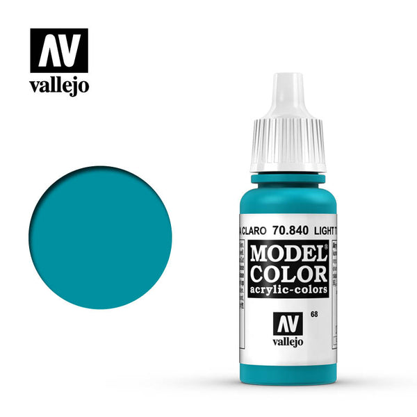 VALLEJO 70.840 MODEL COLOR LIGHT TURQUISE ACRYLIC PAINT 17ML