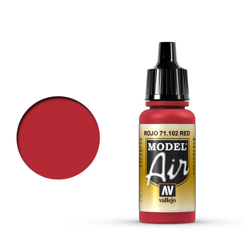 VALLEJO 71.102 MODEL AIR ACRYLIC PAINT RED 17ML