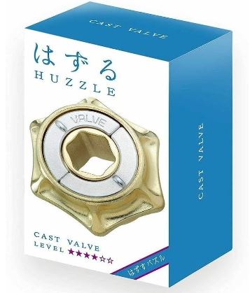 HANAYAMA HUZZLE CAST VALVE DISASSEMBLE AND ASSEMBLE TYPE METAL PUZZLE DIFFICULTY  LEVEL 4