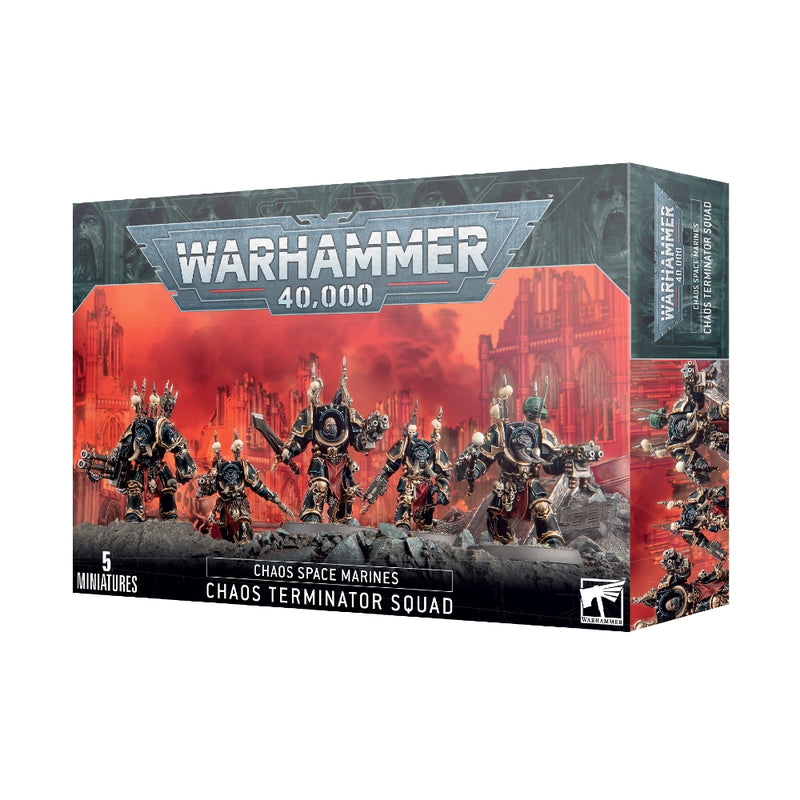 WARHAMMER 40,000 43-19 CHAOS SPACE MARINES CHAOS TERMINATOR SQUAD  INCLUDES 5 MINIATURES