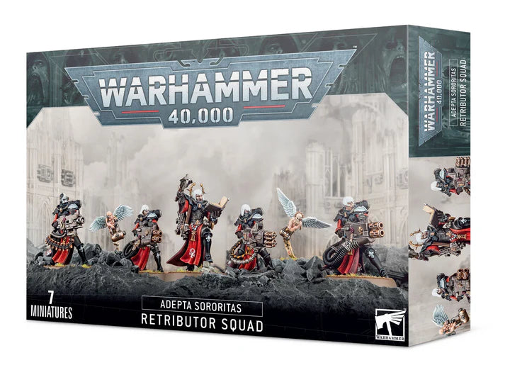 WARHAMMER 40000 52-25 ADEPTA SORORITAS RETRIBUTOR SQUAD INCLUDES 7 MINIATURES