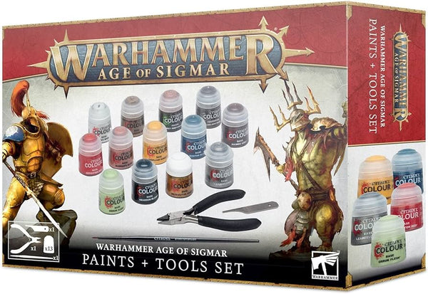 WARHAMMER 80-17 AGE OF SIGMAR PAINTS AND TOOLS SET