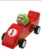 KAPER KIDZ WOODEN PULL BACK RACING CAR - RED