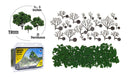 WOODLAND SCENICS TR1111 REALISTIC TREE KIT 3/4INCH-3INCH MEDIUM GREEN DECIDUOUS TREE 21 KIT