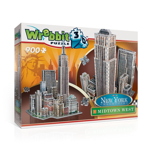 WREBBIT NEW YORK COLLECTION 02010 NEW YORK COLLECTION MIDTOWN WEST 900PC 3D JIGSAW PUZZLE