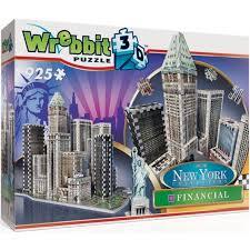 WREBBIT NEW YORK COLLECTION 02013 NEW YORK COLLECTION FINANCIAL DISTRICT 925PC 3D JIGSAW PUZZLE