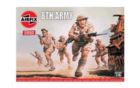 AIRFIX A0079V WWII BRITISH 8TH ARMY NORTH AFRICA VINTAGE CLASSICS 1/76 SCALE PLASTIC MODEL FIGURINES