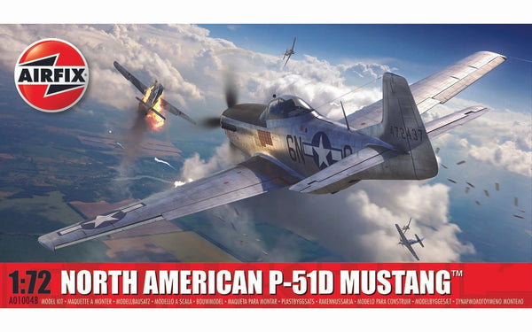AIRFIX A01004B NORTH AMERICAN P-51D MUSTANG 1/72 SCALE PLASTIC MODEL KIT FIGHTER