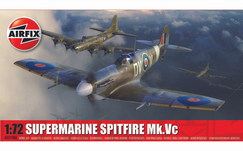 AIRFIX A02108A SUPERMARINE SPITFIRE MK.VC 1/72 SCALE PLASTIC MODEL KIT FIGHTER