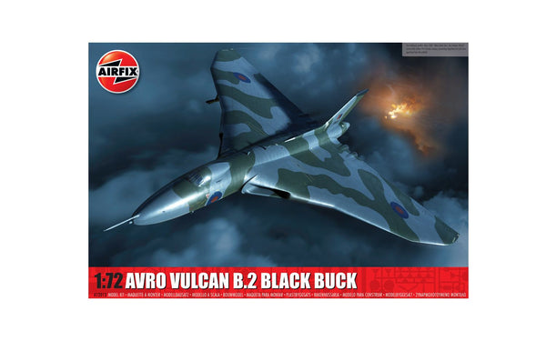 AIRFIX A12013 AVRO VULCAN B.2 BLACK BUCK 1/72 SCALE PLASTIC MODEL KIT BOMBER