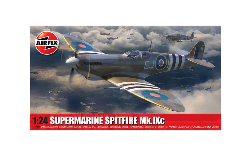 AIRFIX A17001 SUPERMARINE SPITFIRE MK.IXC FIGHTER 1/24 SCALE PLASTIC MODEL KIT PLANE