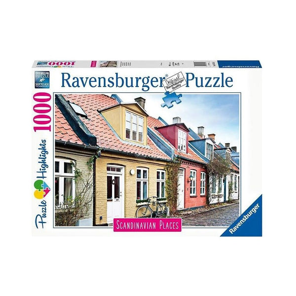 RAVENSBURGER 167418 SCANDINAVIAN PLACES AARHUS DENMARK 1000PC JIGSAW PUZZLE