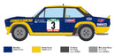 ITALERI 3667 FLAT 131 ABARTH RALLY OLIO FIAT 1/24 SCALE PLASTIC MODEL KIT CAR