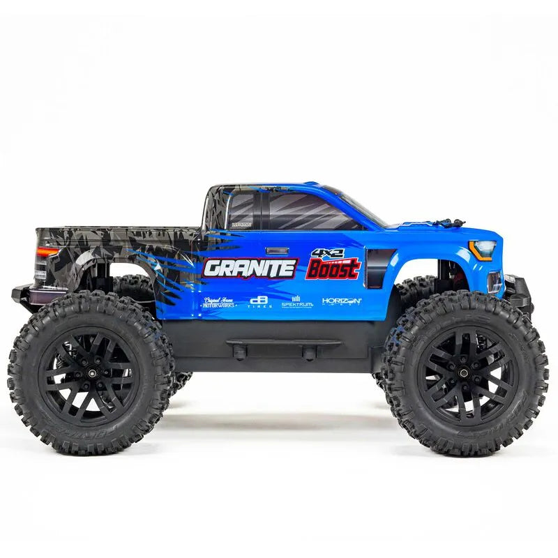 ARRMA GRANITE 4X2 BOOST MEGA 1/10 SCALE 2WD MONSTER TRUCK READY TO RUN BLUE INCLUDES BATTERY AND CHARGER