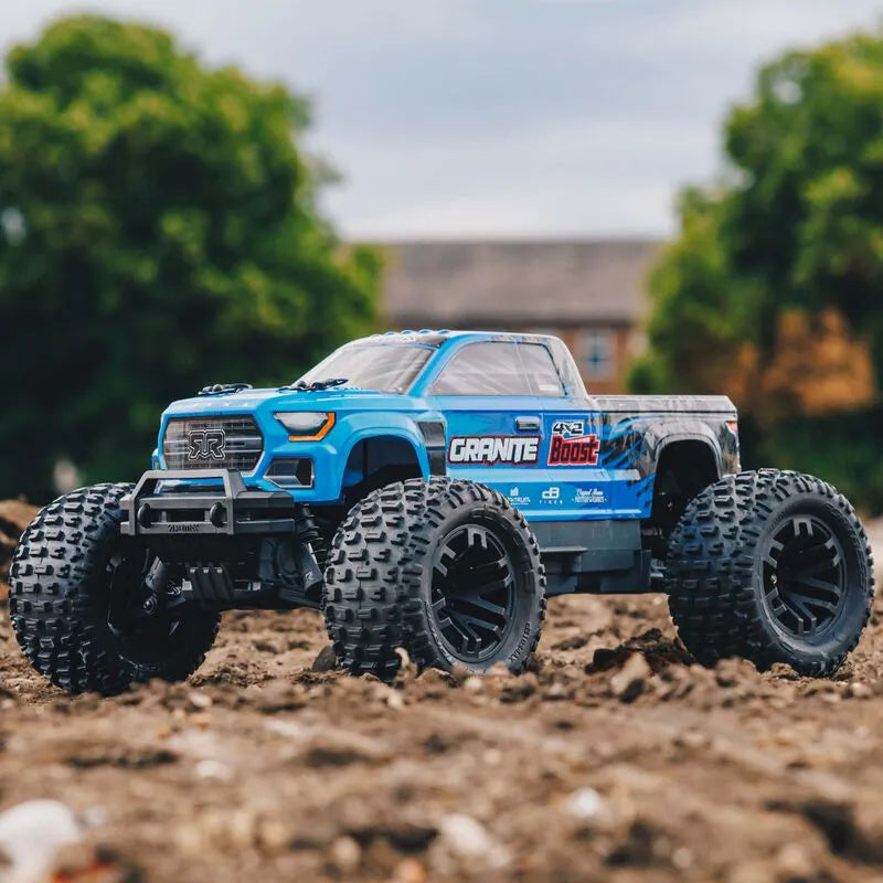 ARRMA GRANITE 4X2 BOOST MEGA 1/10 SCALE 2WD MONSTER TRUCK READY TO RUN BLUE INCLUDES BATTERY AND CHARGER