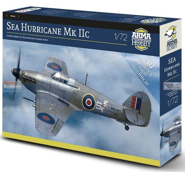 ARMA HOBBY 70063 SEA HURRICANE MK IIC 1/72 SCALE PLASTIC MODEL KIT AIRCRAFT