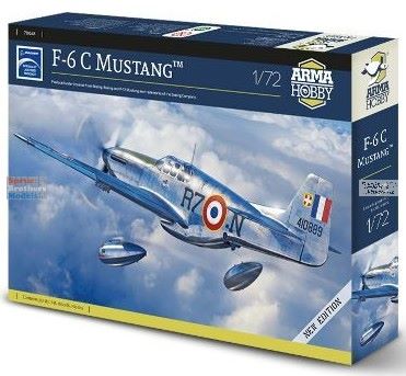 ARMA HOBBY 70068 F-6 C MUSTANG 1/72 SCALE PLASTIC MODEL KIT AIRCRAFT