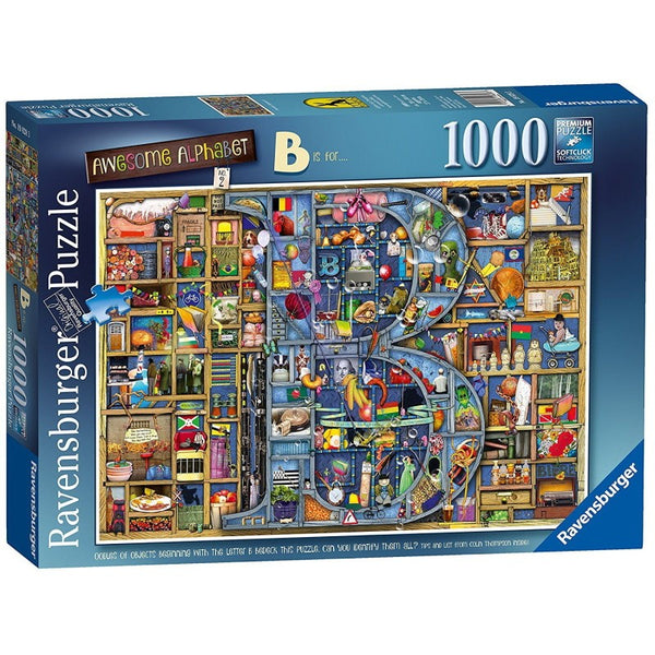 RAVENSBURGER 198283 AWESOME ALPHABET NO.2 B IS FOR.... 1000PC JIGSAW PUZZLE