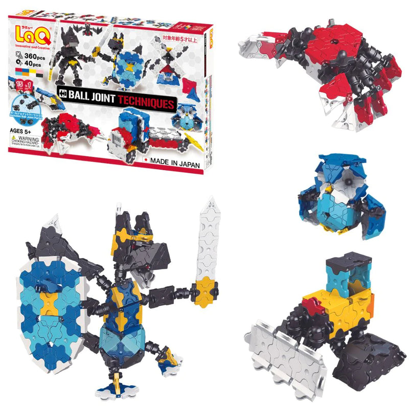 LAQ BALL JOINT TECHNIQUES 15 MODEL BUILDING BLOCK KIT 360 PIECES