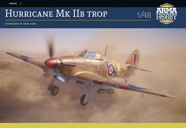 ARMA HOBBY 40008 HURRICANE MK IIB TROP 1/48 SCALE PLASTIC MODEL KIT AIRCRAFT