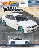 HOT WHEELS PREMIUM FAST AND FURIOUS BMW M3 E46 3 OF 5 DIECAST CAR